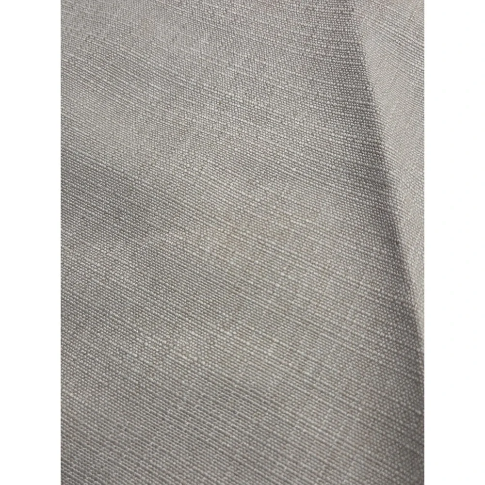 Set of 4 Beige Scalloped Linen Look Embroidered Placemats 15